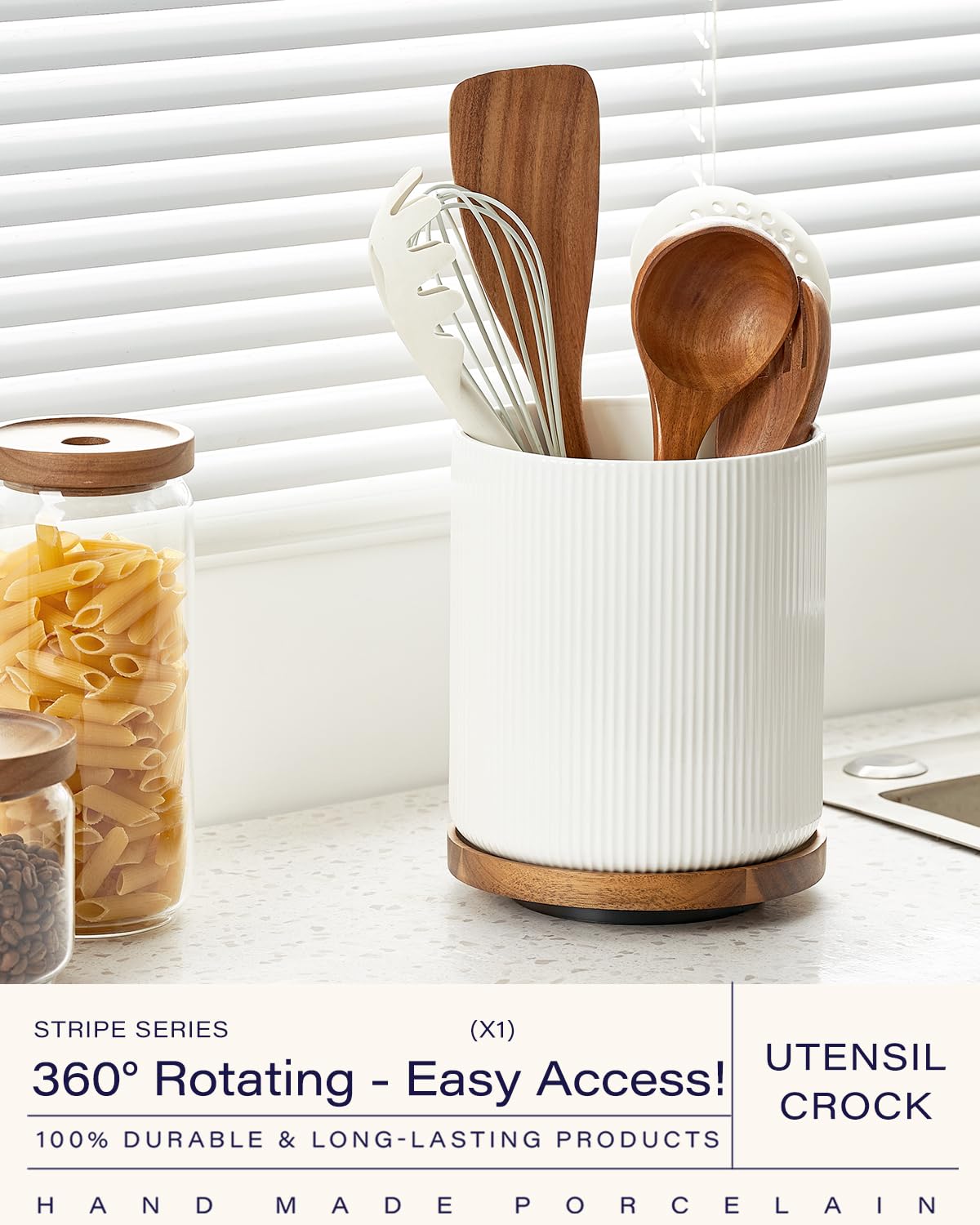getstar porta-utensilios espacio grande para almacenar múltiples utensilios.
