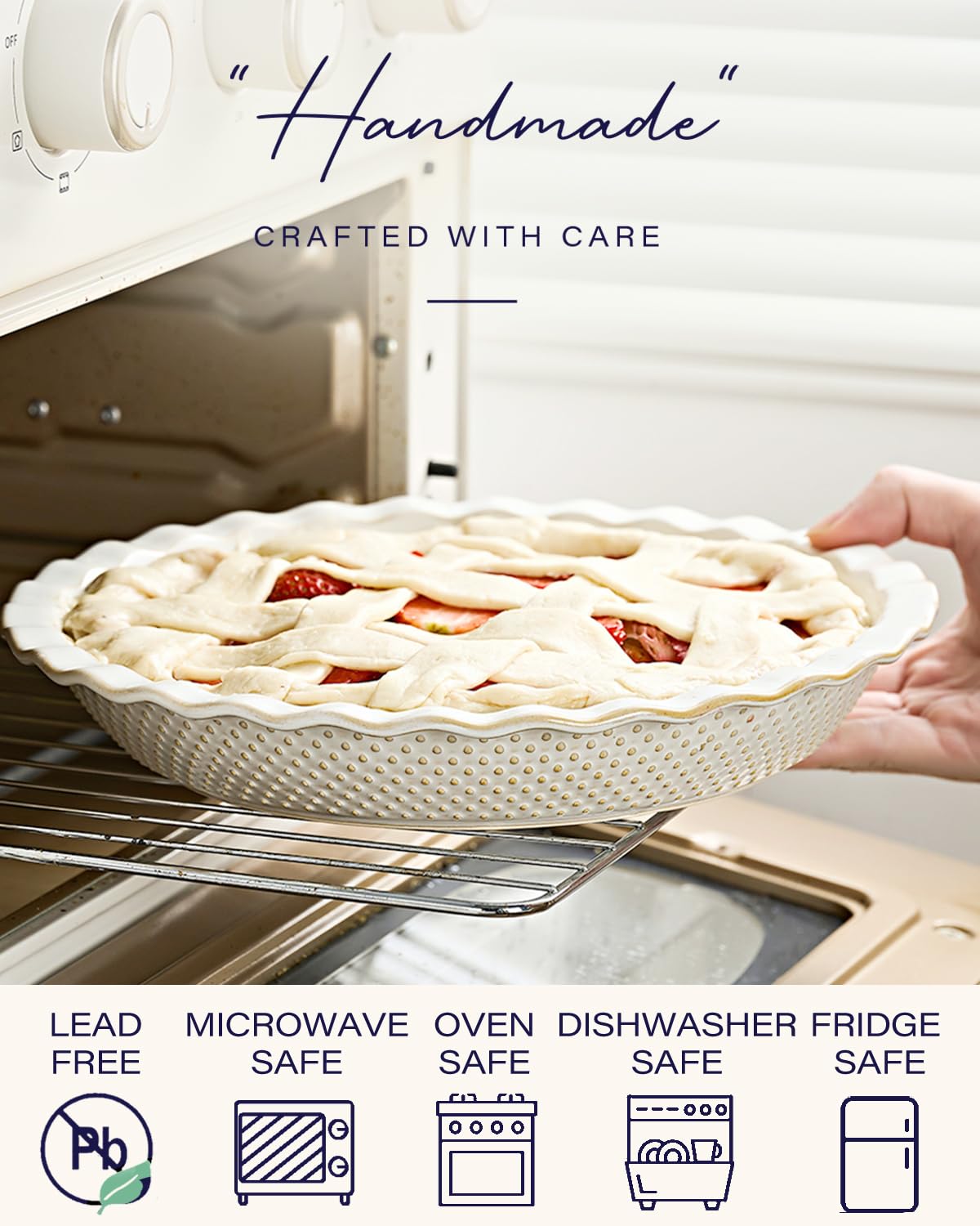 getstar pan pie ceramico resistente alta temperatura.