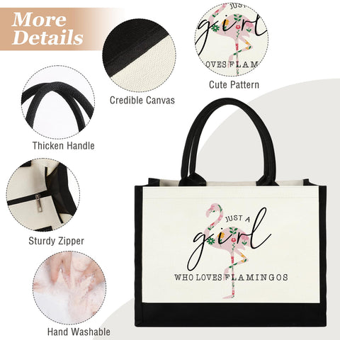 Bolsa tote GevGuxLuo gran capacidad para libros y tableta.