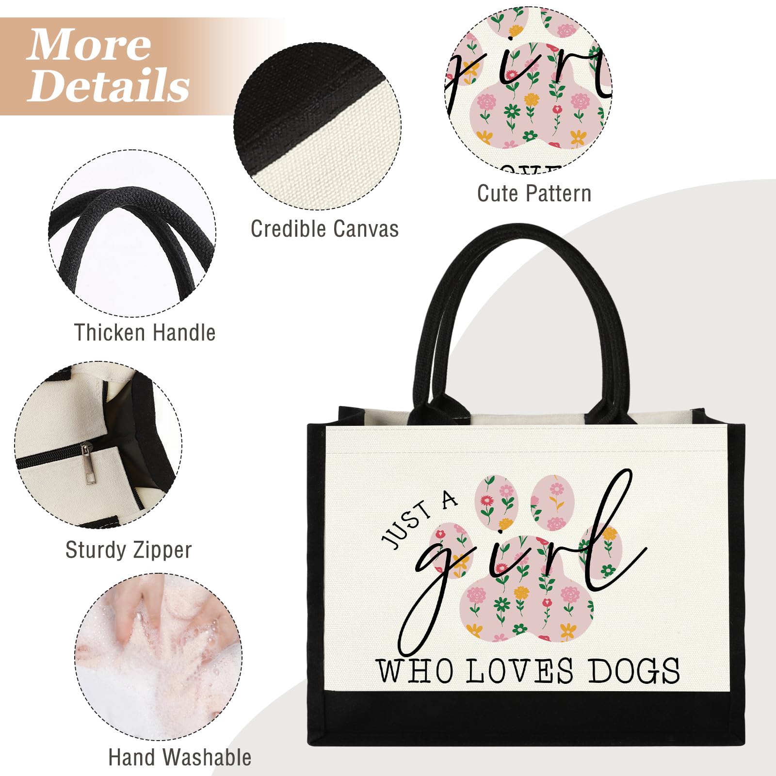 GevGuxLuo bolsa tote grande, permite llevar libros, tabletas y accesorios diarios.