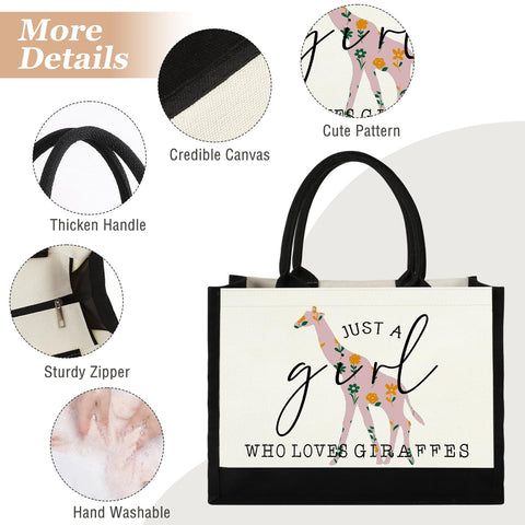 GevGuxLuo tote de gran capacidad, perfecto para libros, tablet y accesorios.