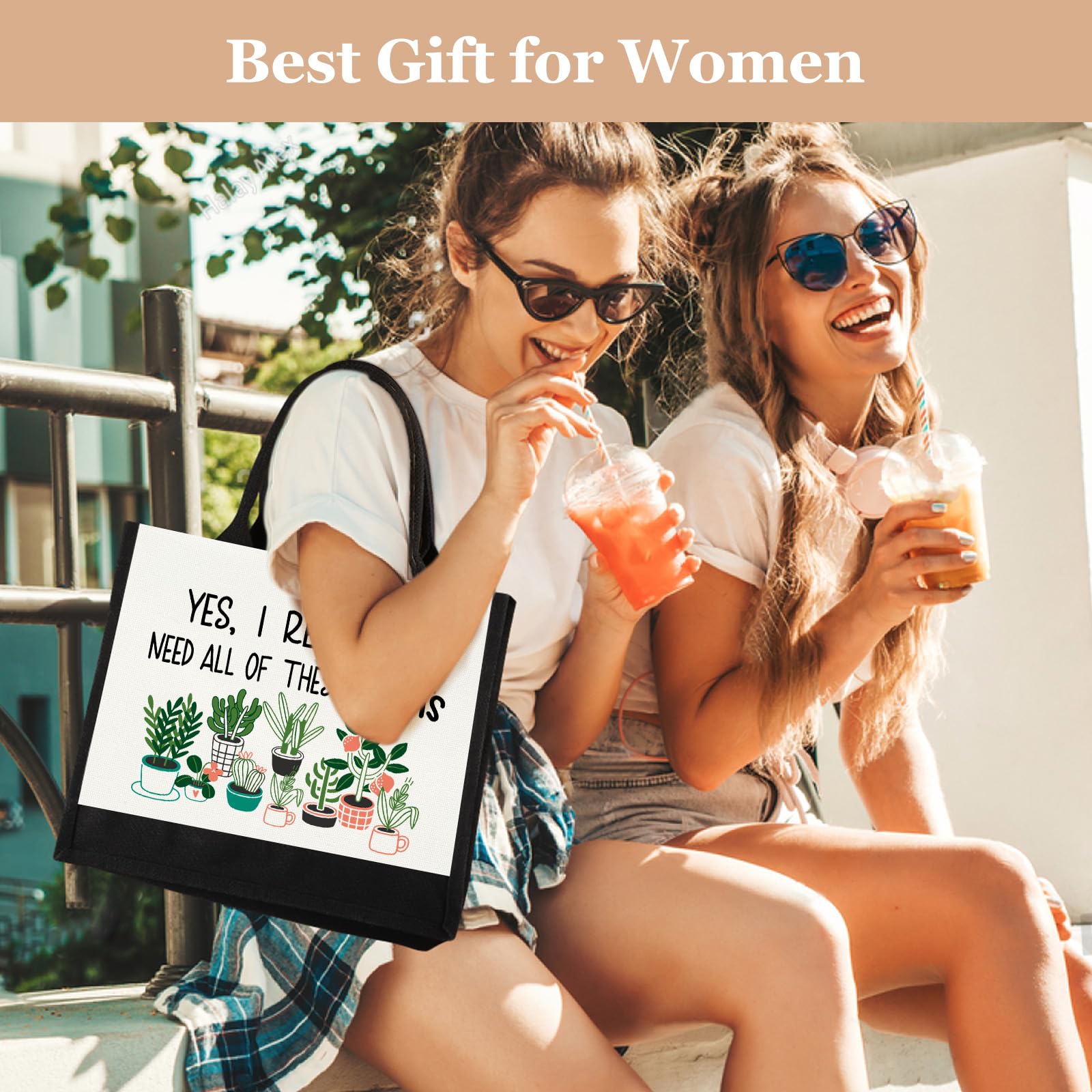 GevGuxLuo tote regalo para amantes de las plantas.