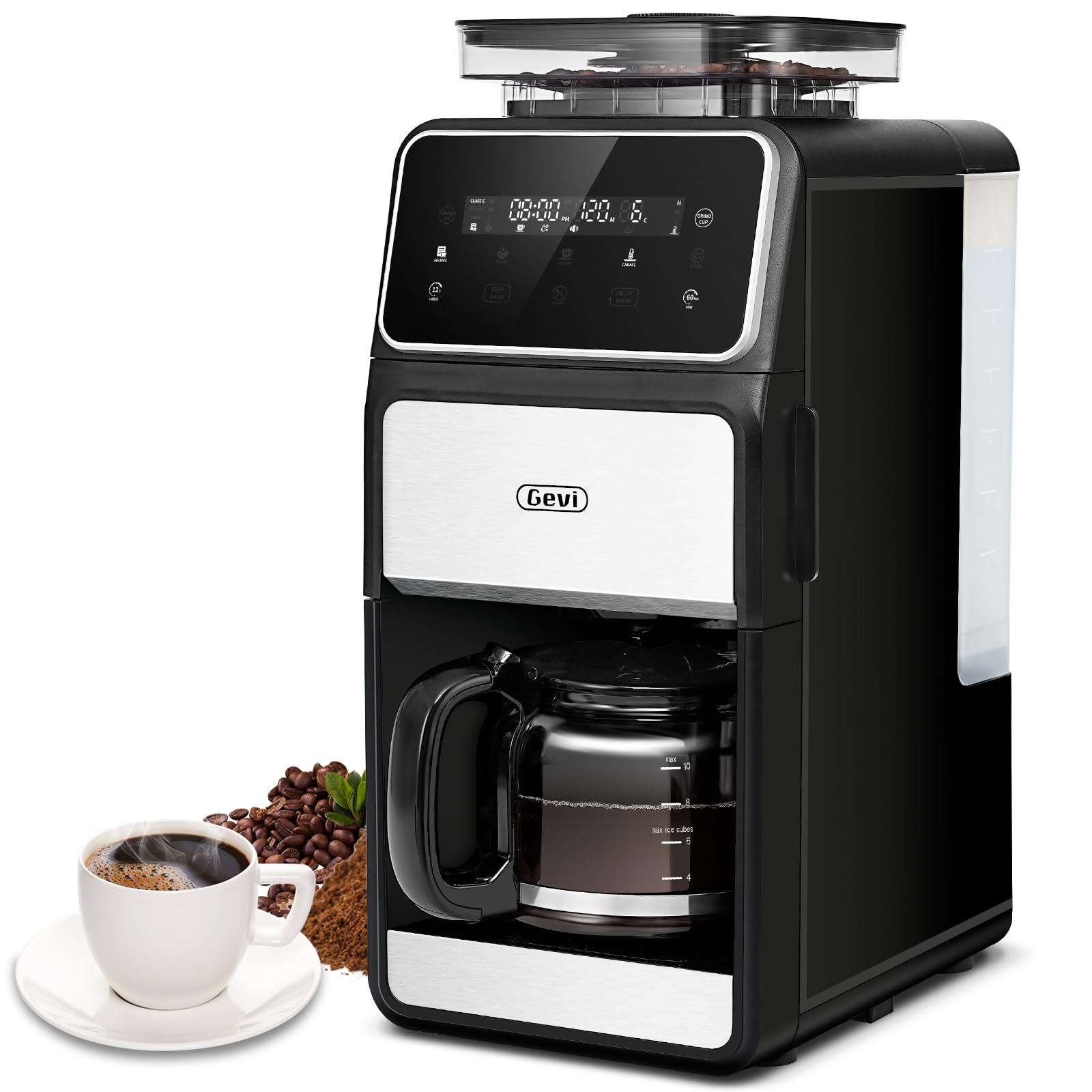 Gevi cafetera con molinillo incorporado para un café recién molido en casa