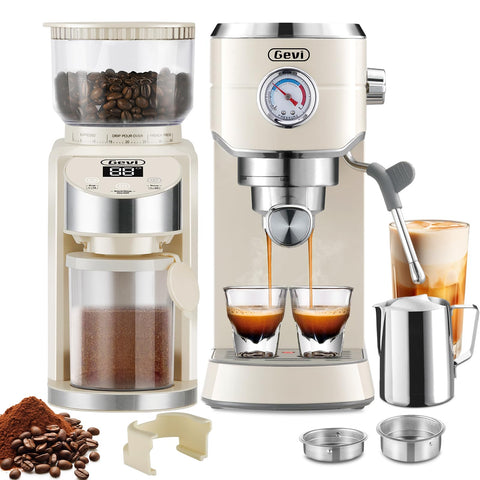 Gevi máquina de café expreso 20 bares con crema aromática