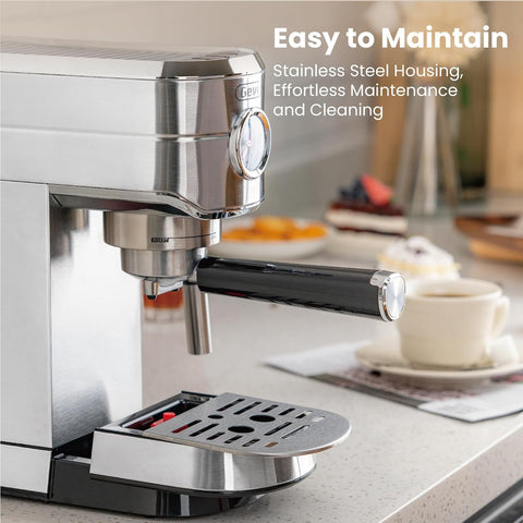 Gevi soporte para portafiltro compatible con distintas configuraciones de café.