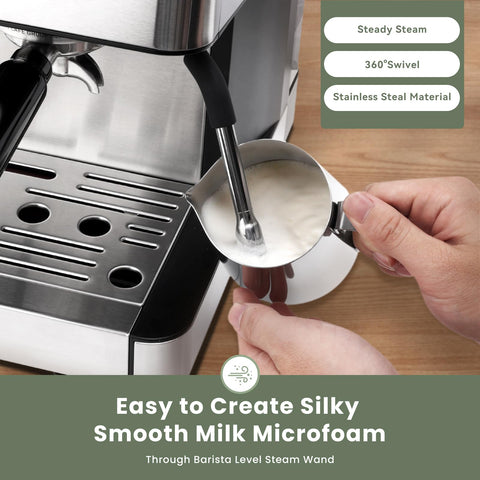 Gevi vaporizador de leche para microespuma perfecta.