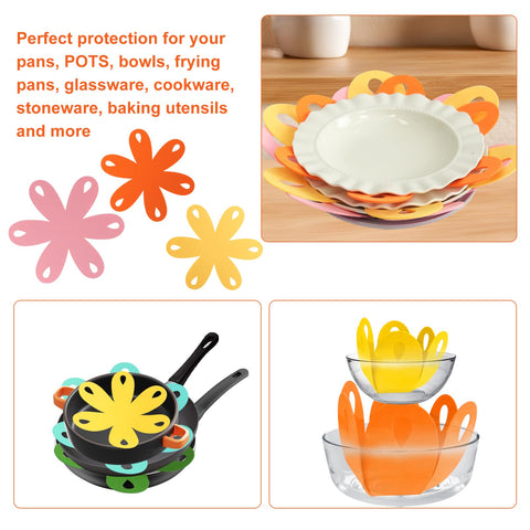 Gewosi diseño floral, protectores multifuncionales en colores variados para cocina