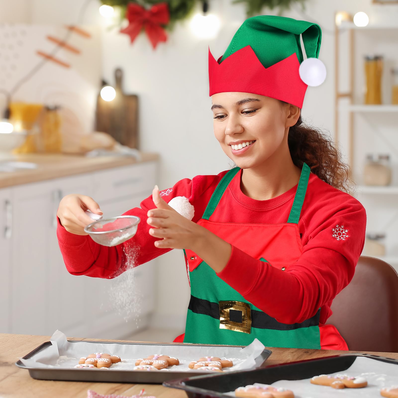 Geyoga delantal de invierno ofrece cobertura total para cocinar, manteniendo la ropa limpia.