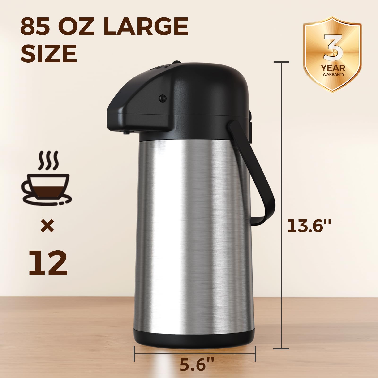 Gezoss apto para café, té, agua caliente y chocolate caliente.