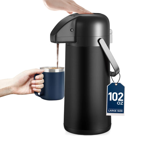Gezoss jarra térmica 3L con bomba para servir café caliente fácilmente