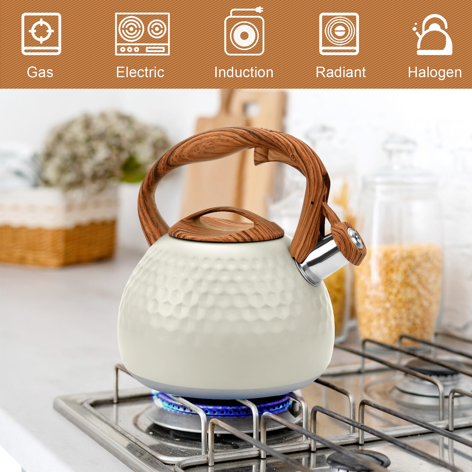 Ideal para preparar té y café o leche caliente en minutos.