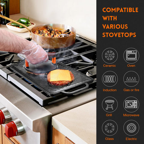 Sartén GGC reparte calor de forma uniforme para carnes y verduras.