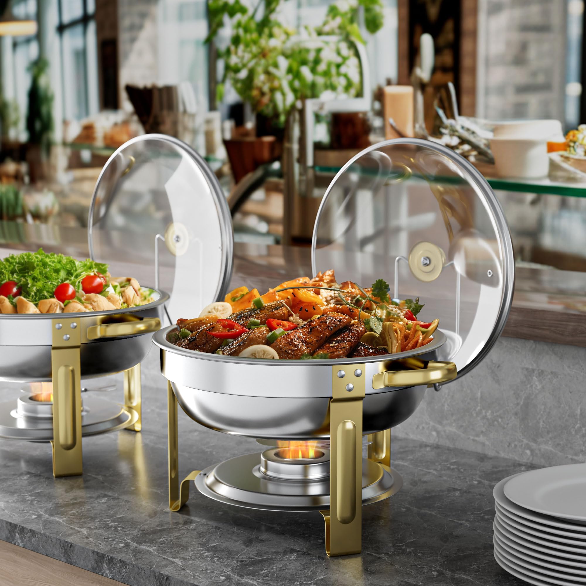 GGIU chafing dishes resistente al acero inoxidable