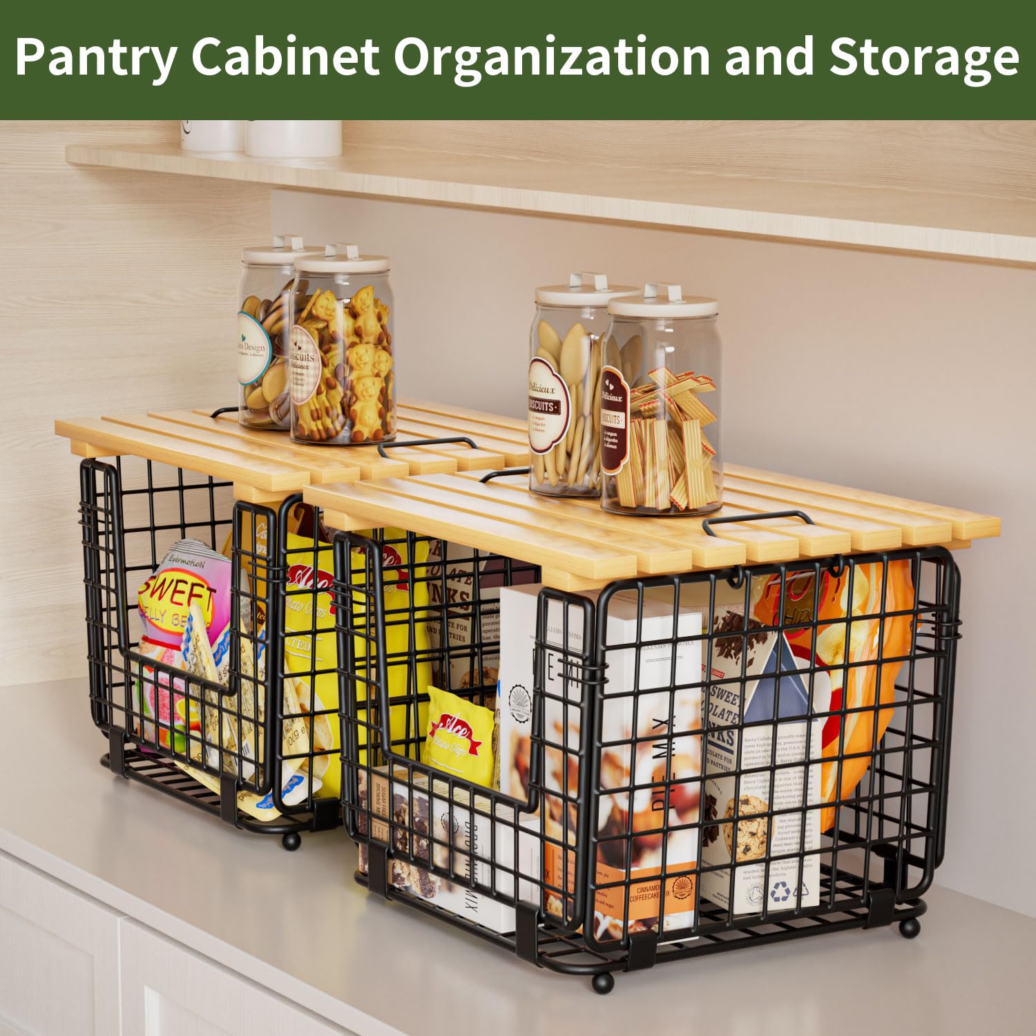 Organizador GGIU para despensa, ideal para mantener frutas y verduras frescas.