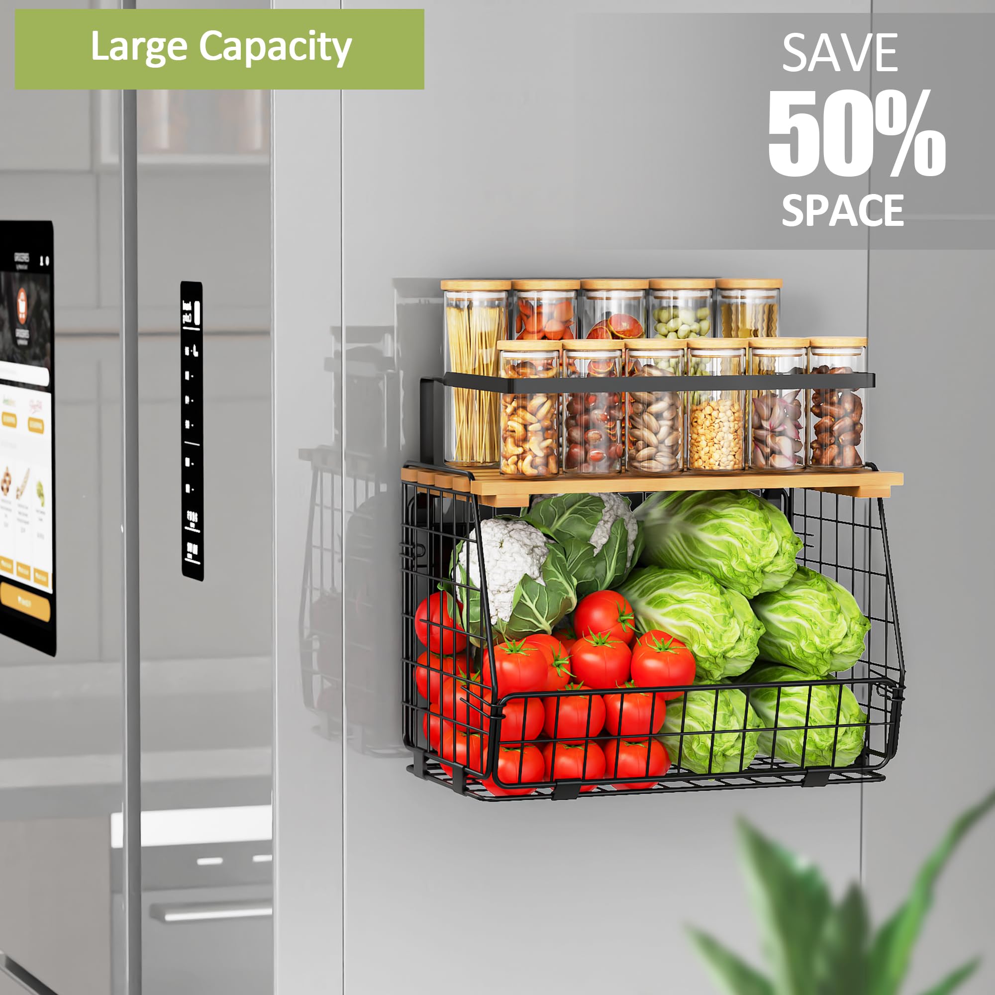 GGIU organizador magnético multiuso para cocina, aprovecha espacio vertical.