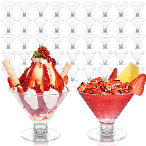 Copa de martini plástica GGOLDMER de 5 onzas para cócteles elegantes.