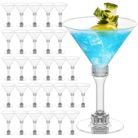 GGOLDMER martini plástico 5oz, ideal para servir cocteles en fiestas