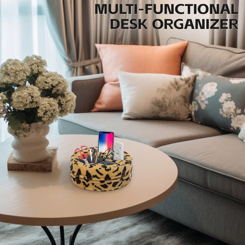 Organizador multifuncional para sofá y cama, estilo cheetah de G GOOD GAIN.