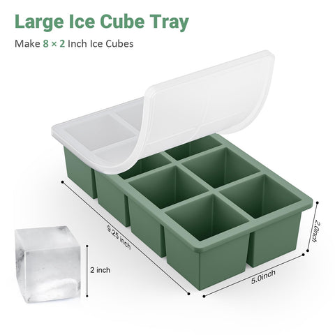 GGOW bandeja de hielo apilable para ahorro de espacio
