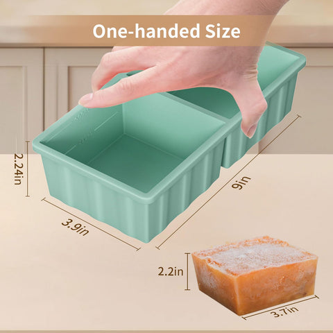 GGOW bandeja silicona congelar alimentos, diseño estable para congelar y desmoldar fácilmente.