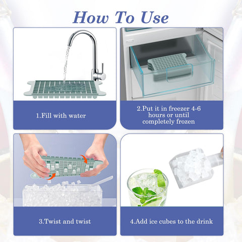 GGUW contenedor de hielo con cuchara para servir fácilmente