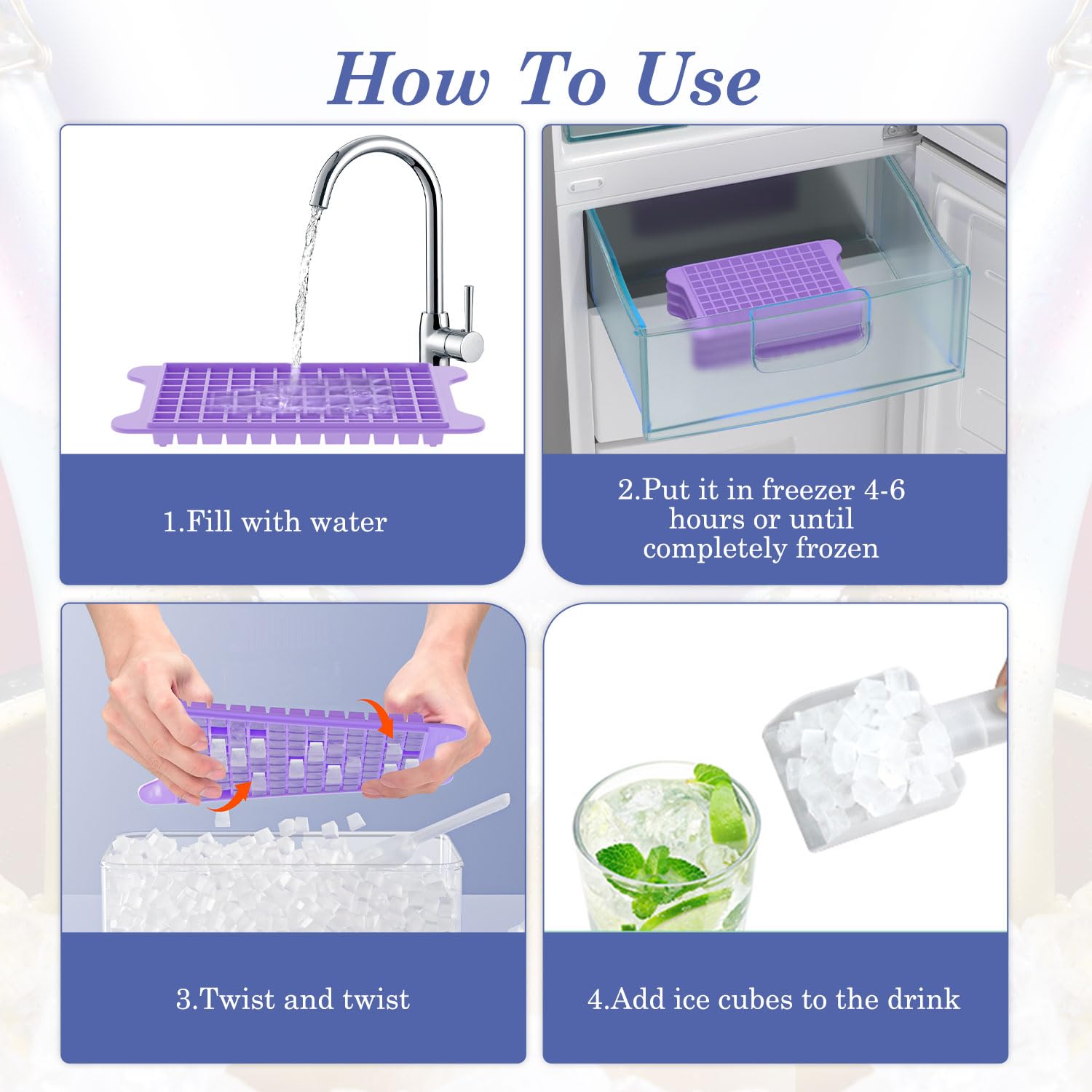 GGUW cuchara para hielo incluida facilita servir cubos sin goteos.