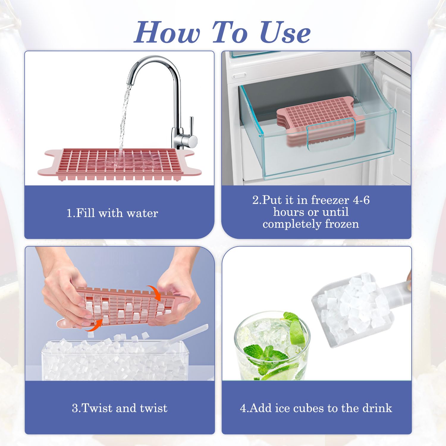 Cuchara para hielo incluida para servir con facilidad