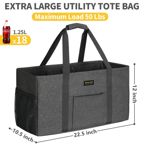 GhvyenntteS tote de 46 L con gran capacidad para compras grandes