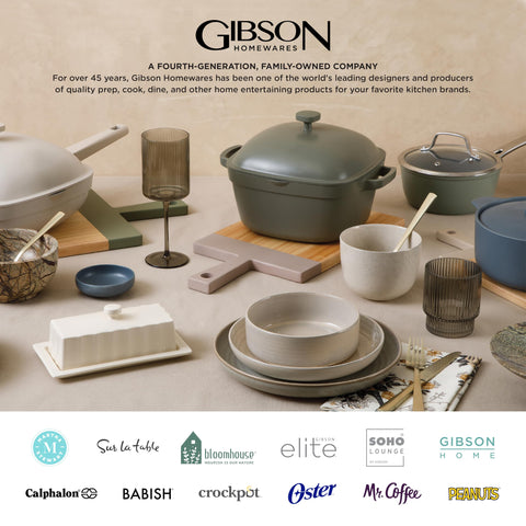 Gibson Home Rockaway, plato postre 8 pulgadas azul, elegante para cenas.