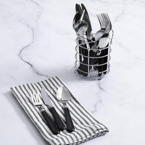 Gibson Home Sensations, mangos plásticos ergonómicos, agarre cómodo para uso diario.