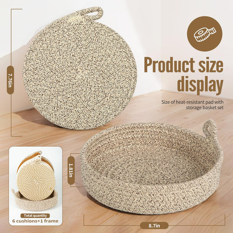 GICDSX Gardenia posavasos para ollas: uso diario seguro sobre mesas