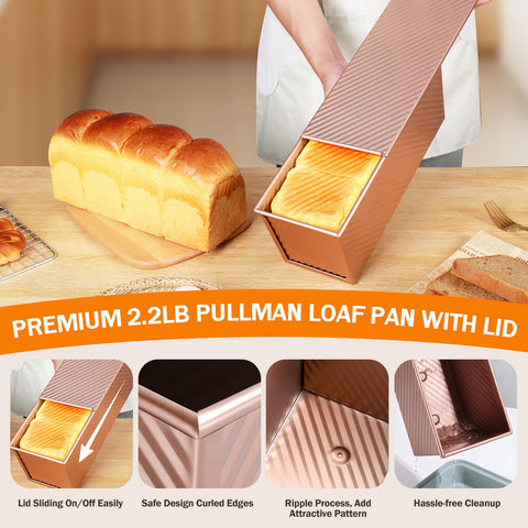 Gicyiit Pullman para pan de sándwich y panadería casera.