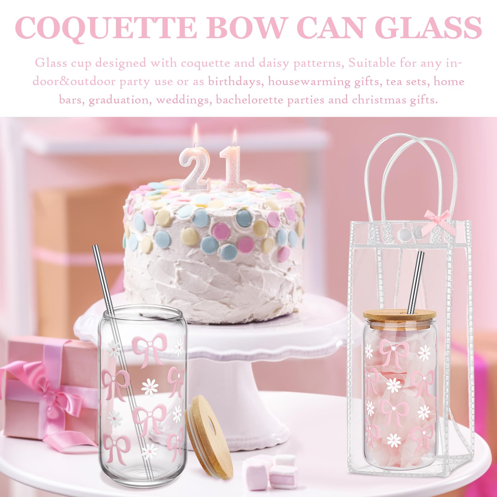 Pajilla de acero inoxidable de Coquette para beber con estilo.