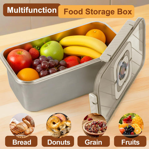Gifhomfix caja pan 304 inoxidable diseño compacto ideal para mostradores