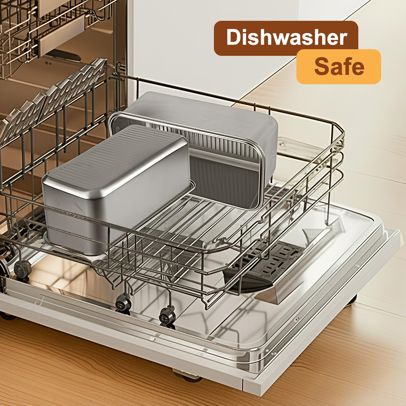 Gifhomfix caja pan 304 inoxidable sellado mantiene aire controlado para conservar