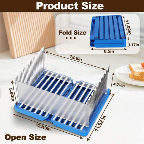 Gifhomfix cortador de pan ajustable para rebanadas uniformes de hasta 12.2 pulgadas.