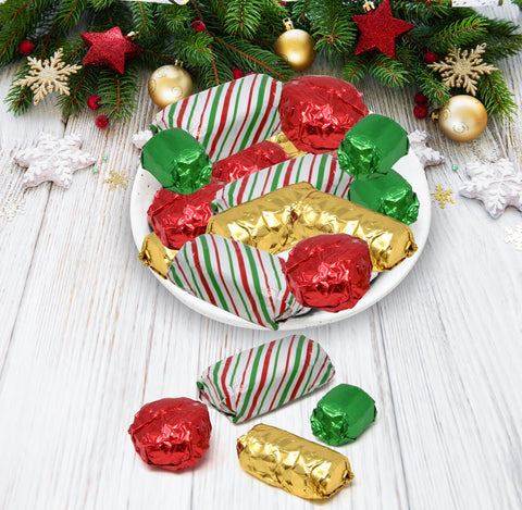 Gift Boutique Envolturas chocolate estilo Navidad, decoración atractiva para regalos comestibles.
