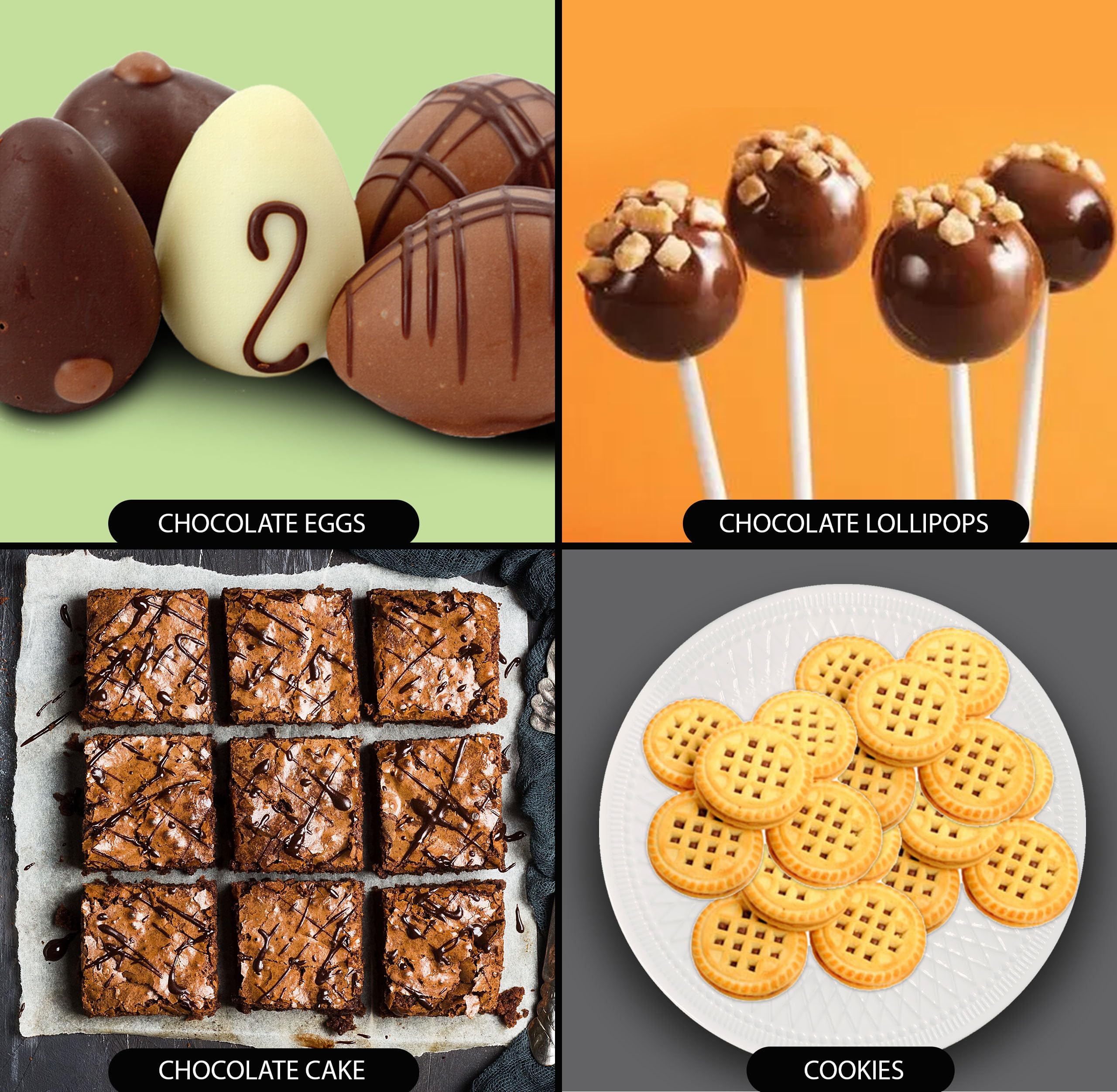 Gift Boutique Envuelve barras chocolate, diseños festivos para buffet de dulces.