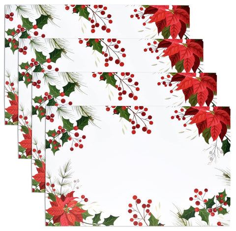 Gift Boutique mantel navidad hojas acebo verdes, aporta toque festivo sin complicaciones.