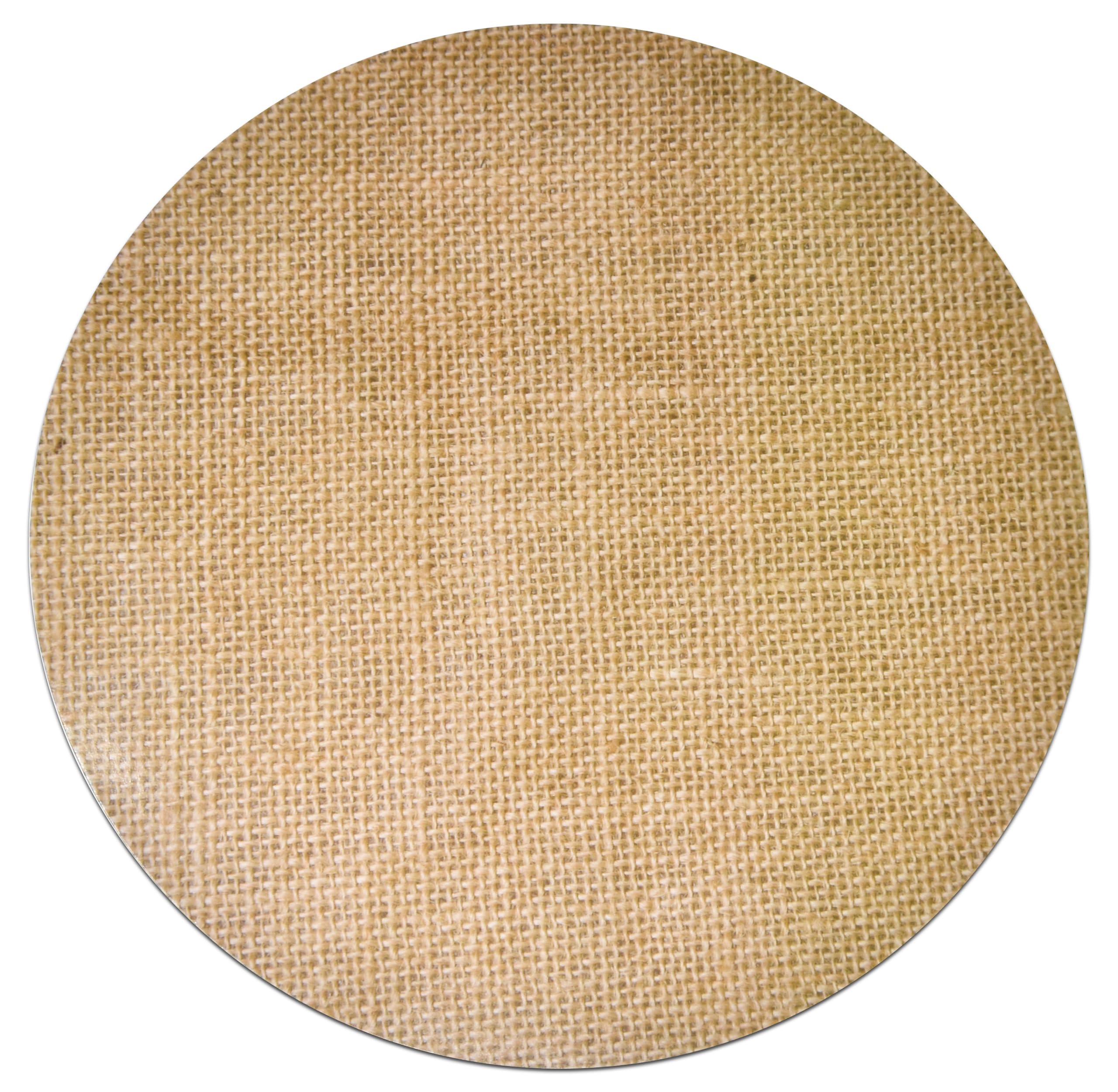 Gift Boutique manteles de arpillera impresos, redondos 13,5 pulgadas, ideal para ambientar la mesa.