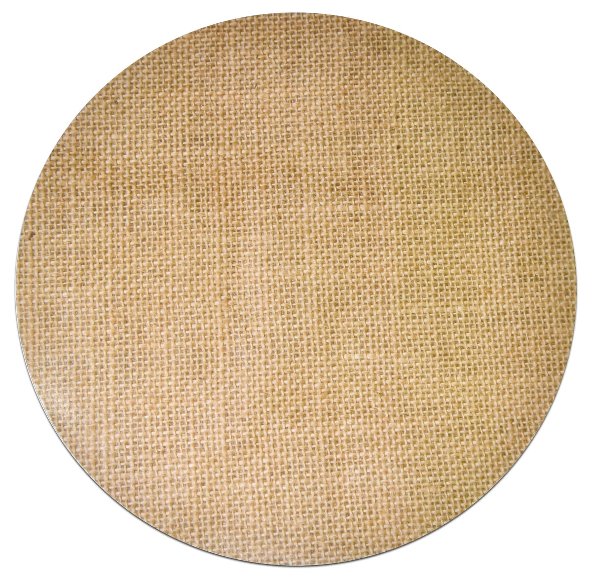 Gift Boutique manteles de arpillera impresos, redondos 13,5 pulgadas, ideal para ambientar la mesa.