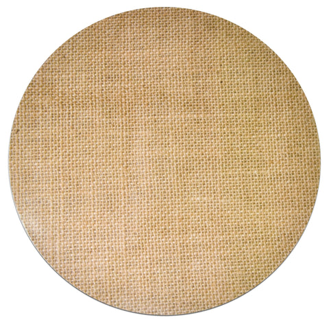 Gift Boutique manteles de arpillera impresos, redondos 13,5 pulgadas, ideal para ambientar la mesa.