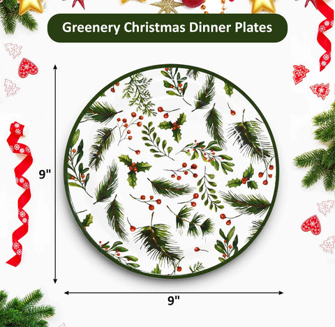 Gift Boutique plato navidad 9 pulgadas, diseños navideños para servir porciones.