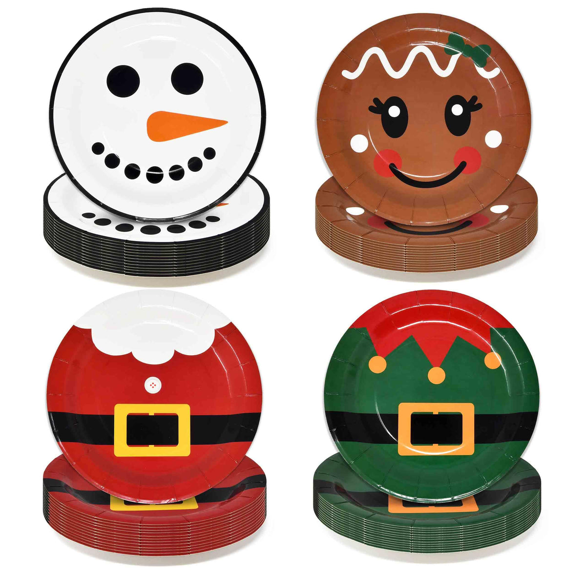 Gift Boutique Santa: plato de 9 pulgadas para cenas festivas y limpias.
