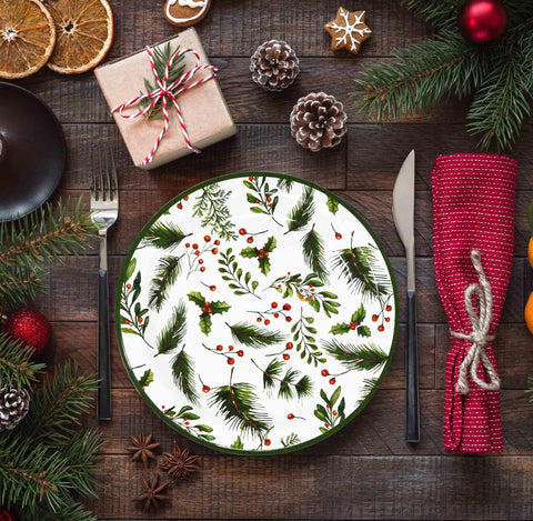 Gift Boutique plato navidad presentación elegante, ideal para servir comida sin complicaciones.