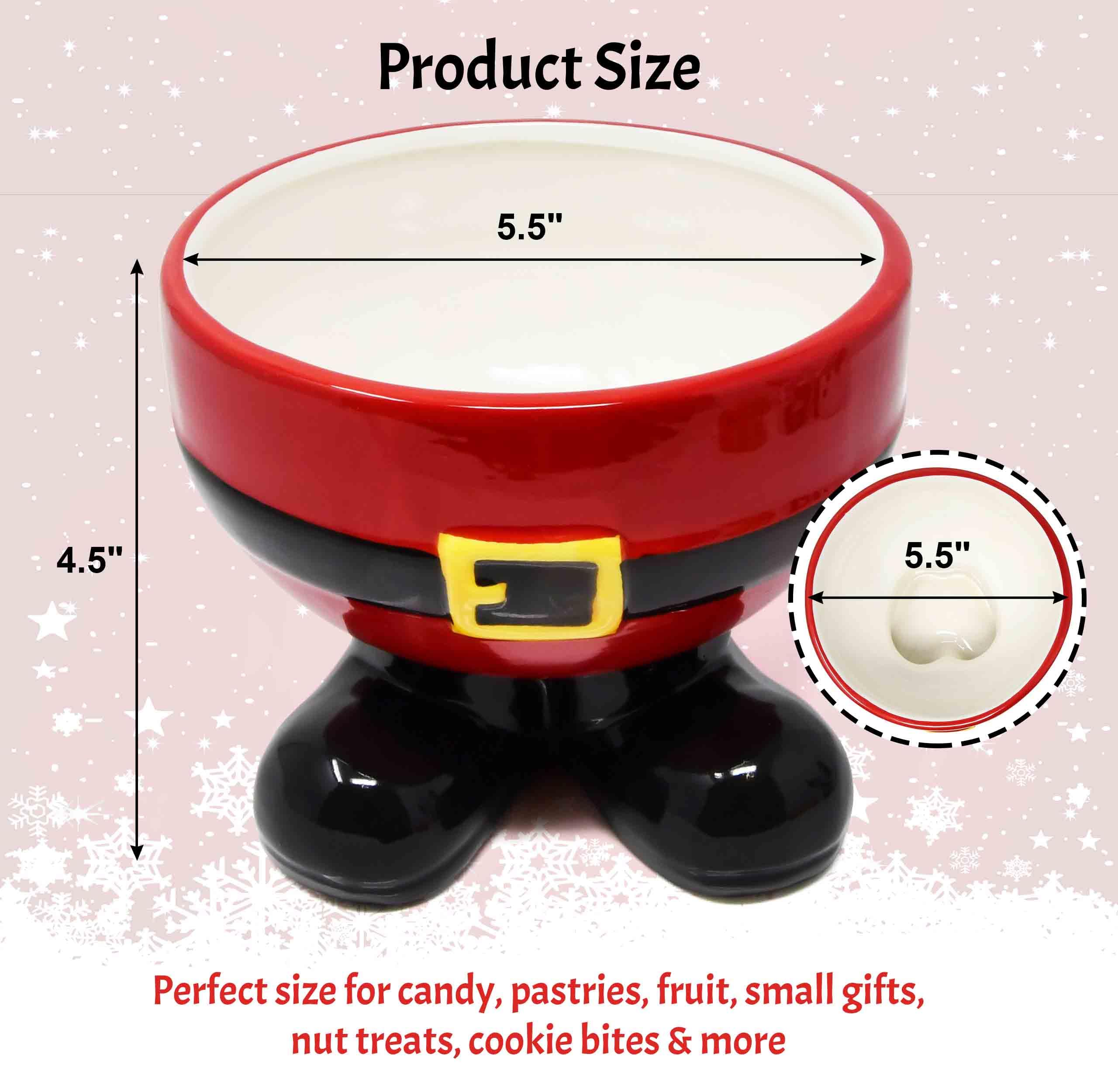 Gift Boutique Santa belt bowl: centro de mesa festivo para reuniones