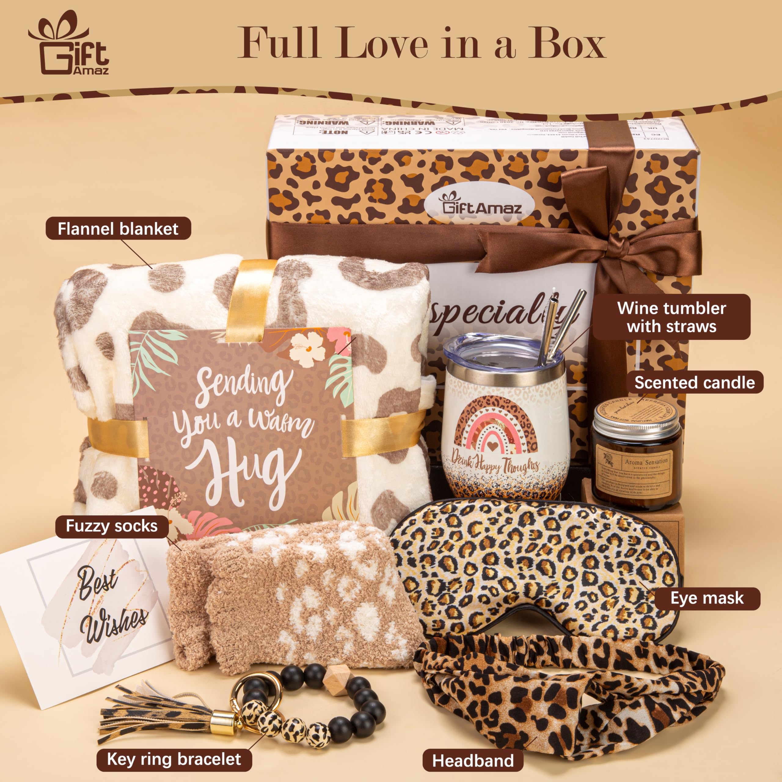 GiftAmaz medias-felpilla-leopardo calientan los pies con suavidad.