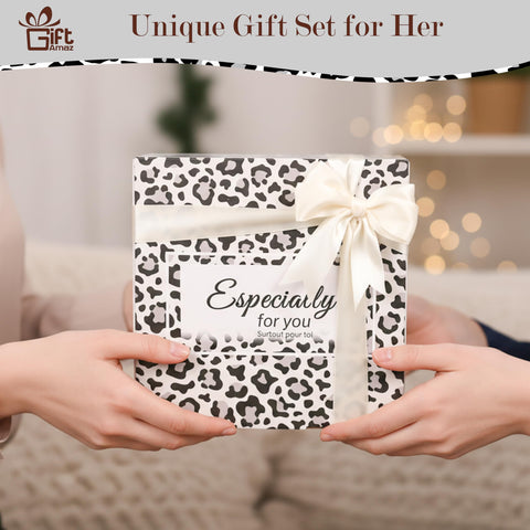 GiftAmaz neceser maquillaje leopardo: compacto y práctico para organizar.