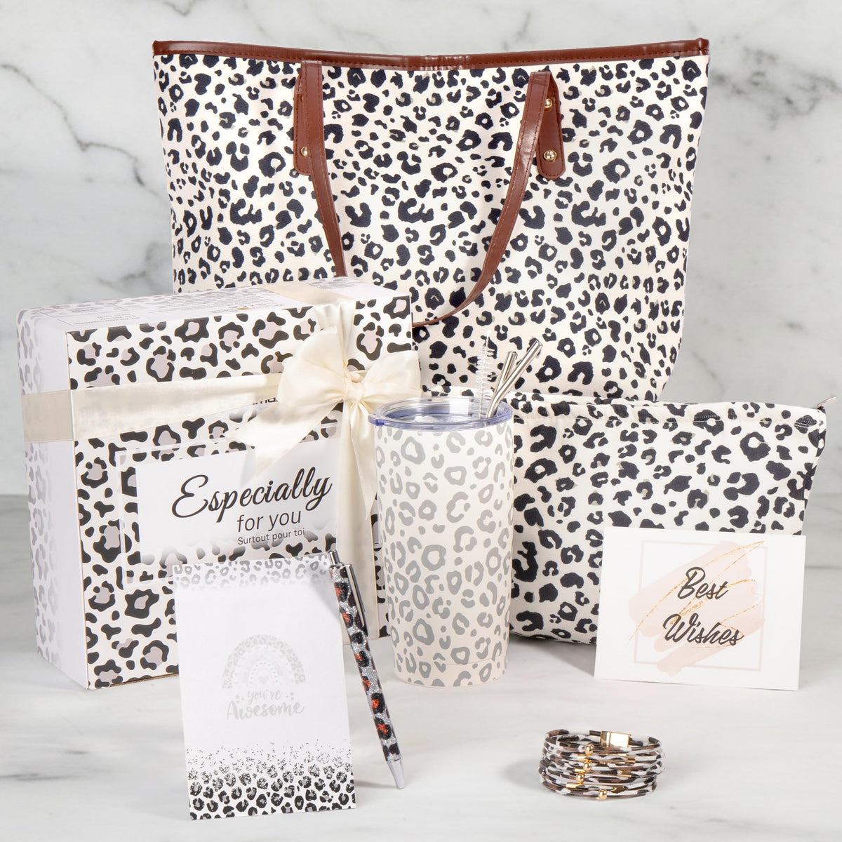GiftAmaz tote leopardo: espacioso y elegante para uso diario.
