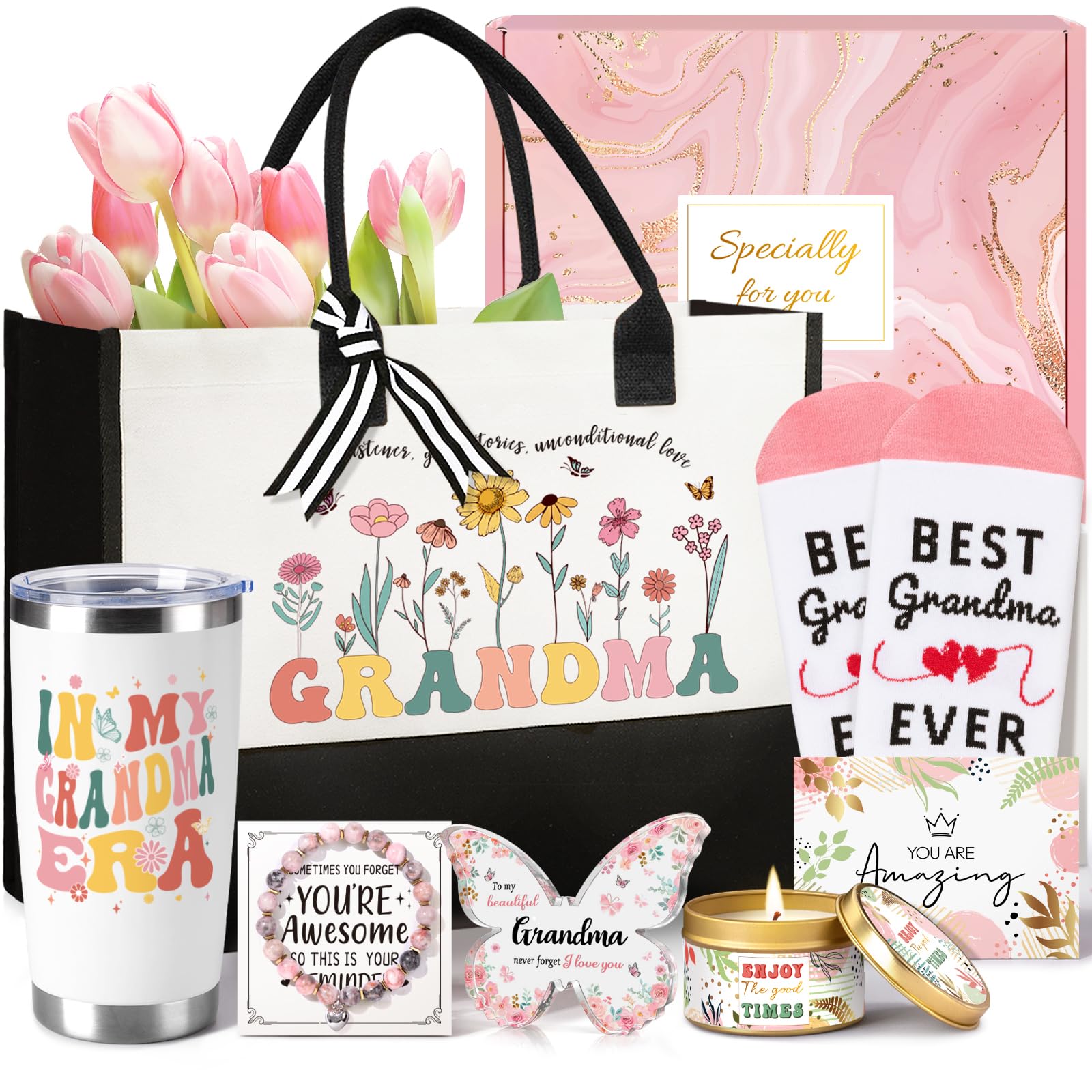 Giftissimo abuela bolsa de lona, ideal para uso diario y viajes casuales